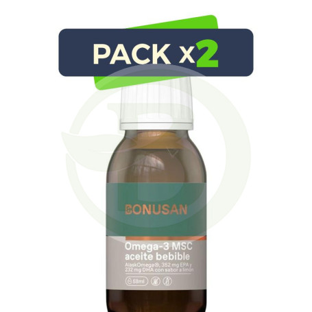 Pack 2x Omega 3 Msc Aceite Bebible 58Ml. Bonusan