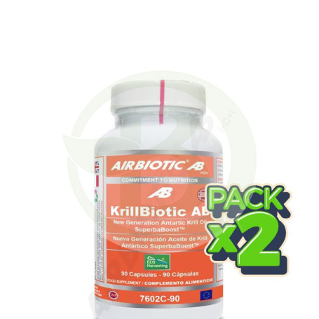 Pack 2x Krillbiotic AB 590Mg. 90 Cápsulas Airbiotic