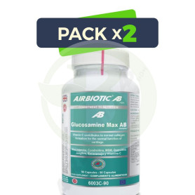 Pack 2x Glucosamine Max Ab Complex 90 Cápsulas Airbiotic