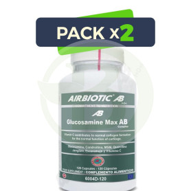 Pack 2x Glucosamine Max Ab Complex 120 Cápsulas Airbiotic