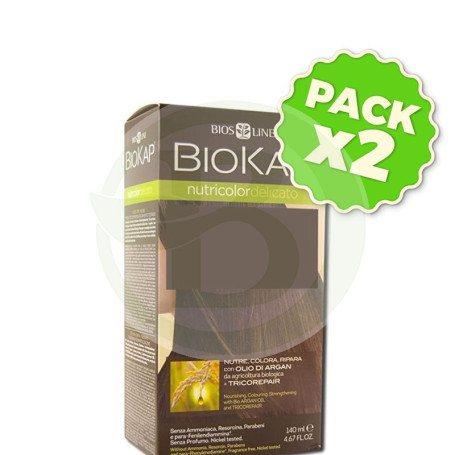 Pack 2x Tinte Nutricolor 5.0 Castaño Claro 140Ml. Biokap