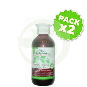 Pack 2x Champú Henna Cabello Caoba 300Ml. Corpore Sano