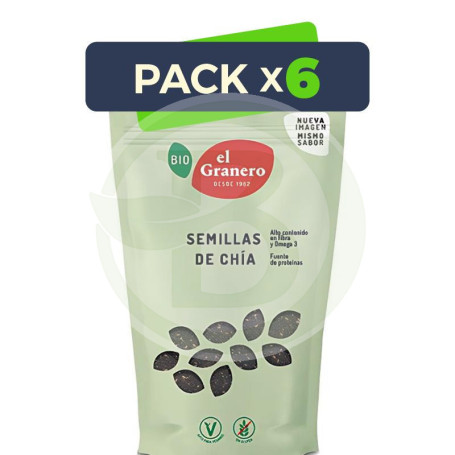 Pack 6x Semillas De Chía Bio 150Gr Granero