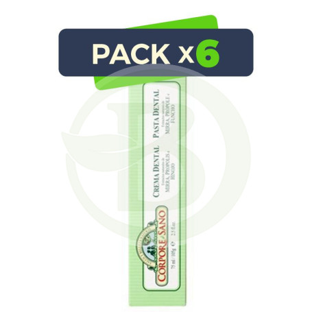 Pack 6x Dentífrico de Mirra y Propoleo 75Ml. Corpore Sano