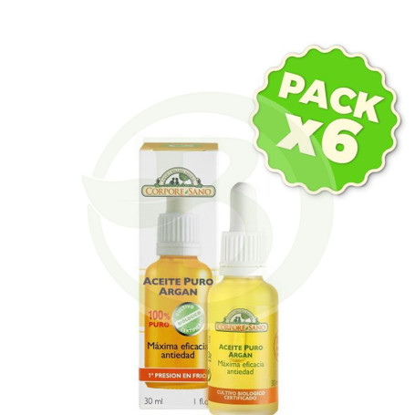 Pack 6x Aceite 100% Argán 30Ml. Corpore Sano