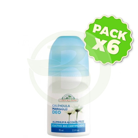 Pack 6x Desodorante Caléndula 75Ml. Corpore Sano