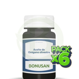Pack 6x Aceite de Orégano Silvestre 60 Cápsulas Bonusan