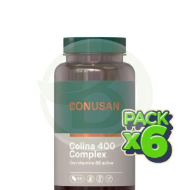 Pack 6x Colina Plus 400Mg. 90 Tabletas Bonusan