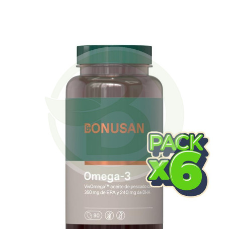 Pack 6x Omega-3 90 Perlas Bonusan