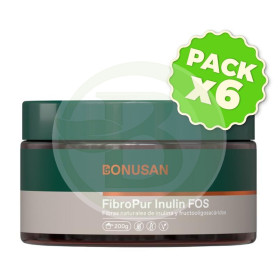 Pack 6x Fibropur Inulin Fos 200G Bonusan