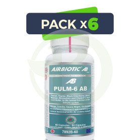 Pack 6x Pulm-6 Ab 60 Cápsulas Airbiotic