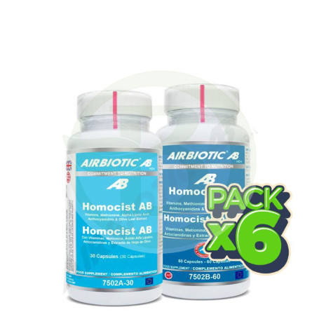 Pack 6x Homocist AB 60 Cápsulas Airbiotic