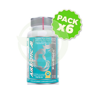 Pack 6x Hairbiotic Complex 60 Cápsulas Airbiotic