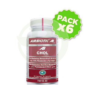 Pack 6x Chol Complex 60 Cápsulas Airbiotic