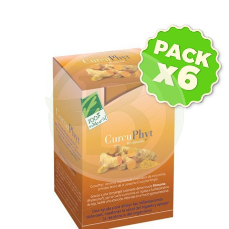 Pack 6x Curcufit 100% Natural 60 cápsulas