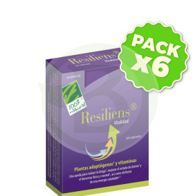 Pack 6x Resiliens Vitalidad 60 Cápsulas 100% Natural