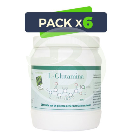 Pack 6x L-Glutamina 504Gr. 100% Natural