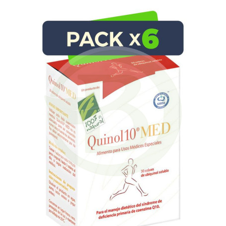 Pack 6x Quinol10 Med 30 Sobres 100% Natural