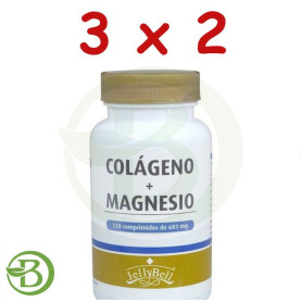 Pack 3x2 Colageno + Magnesio 120 Comprimidos Jellybell