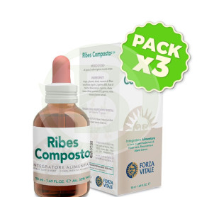 Pack 3x Ribes Composto 50Ml. Forza Vitale
