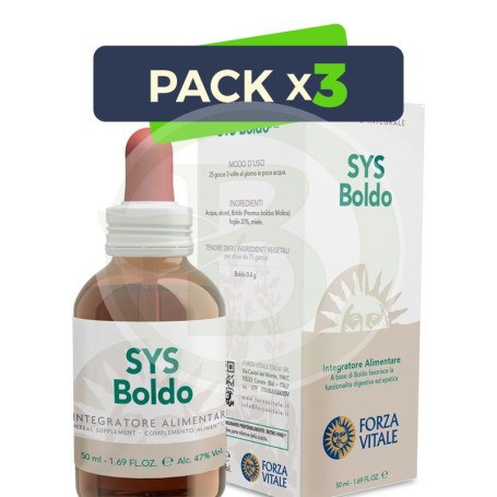 Pack 3x SYS Boldo 50Ml. Forza Vitale