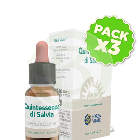 Pack 3x Quintaesencia de Salvia 10Ml. Forza Vitale