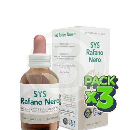Pack 3x SYS Rafano Negro 50Ml. Forza Vitale
