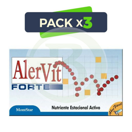 Pack 3x Alervit Forte (Alergias) Montstar