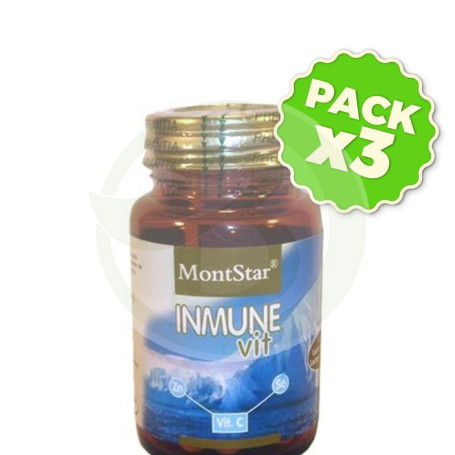 Pack 3x Inmune Vit 30 Cápsulas MontStar