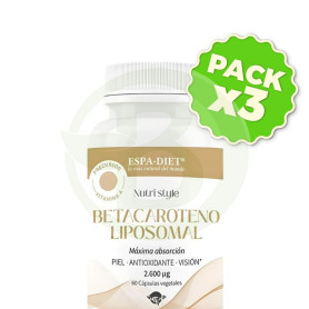 Pack 3x Betacaroteno Liposomal 60 Cápsulas Espadiet