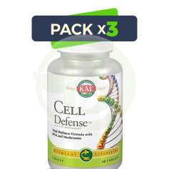 Pack 3x Cell Defense 60 Comprimés Kal