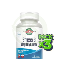 Lot 3x Stress B Mag Glycinate 60 Gélules Végétales Kal
