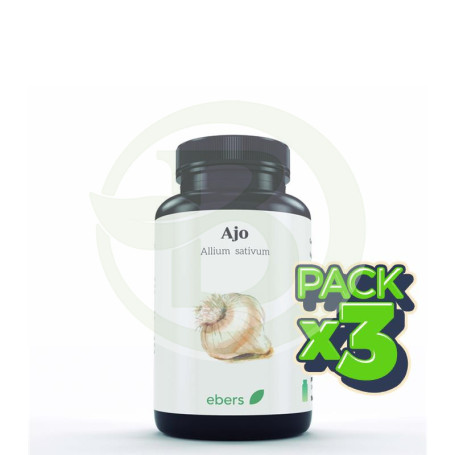 Pack 3x Ajo 500Mg 100 Perlas Ebers