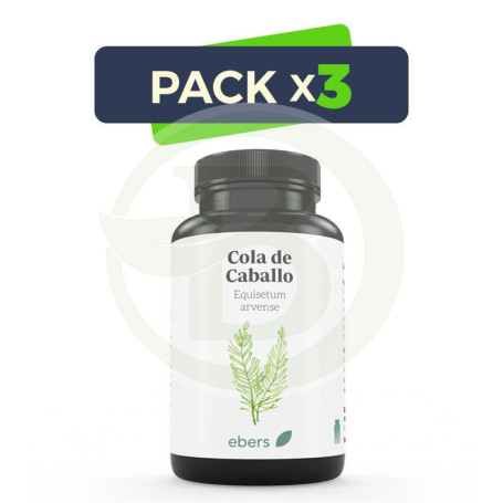 Pack 3x Cola De Caballo 500 Mg 120 Comp Ebers