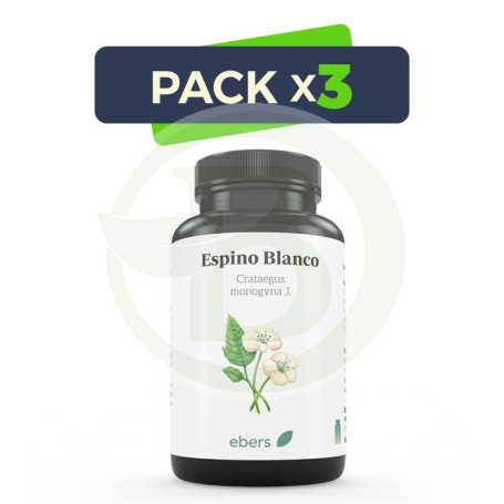 Pack 3x Espino Blanco 60 Comp Ebers