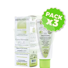 Pack 3x Crème Hydratante Plus 100 Ml Hidromega