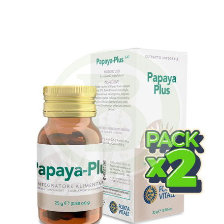Pack 2x Papaya Plus 25Gr. Forza Vitale