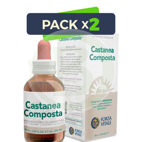 Pack 2x Castanea Composta 50Ml. Forza Vitale