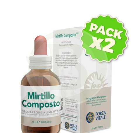 Pack 2x Mirtillo Composto 25Gr. Forza Vitale