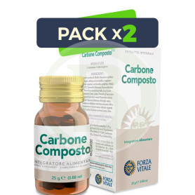 Pack 2x Carbone Composto 60 Comprimidos Forza Vitale