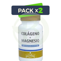 Pack 2x Collagène + Magnésium 120 Comprimés Jellybell