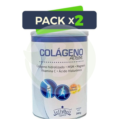 Pack 2x Colágeno Atrion 360Gr. Jellybell