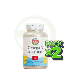 Pack 2x Omega 3 450/300 60 Perles Kal