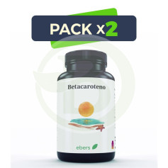 Pack 2x Betacaroteno 10.000 U.I. 60 Cáps Ebers