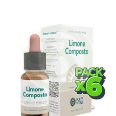 Pack 6x Limone Composto 10Ml. (Hierro) Forza Vitale