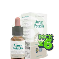 Pack 6x Aurum Potabile 10Ml. (Oro) Forza Vitale
