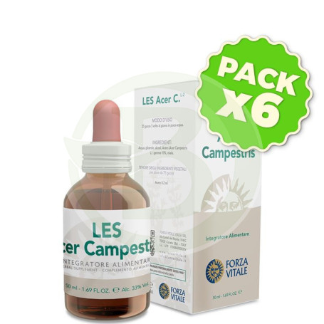 Pack 6x Les Acer Campestris 50Ml. Forza Vitale