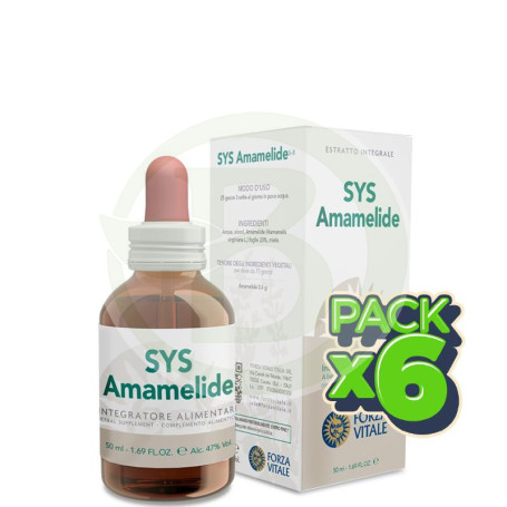 Pack 6x SYS Amamelide 50Ml. Forza Vitale