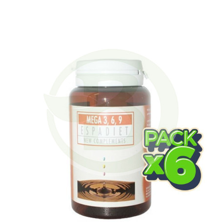 Pack 6x Mega 3-6-9 50 Perlas New Complements