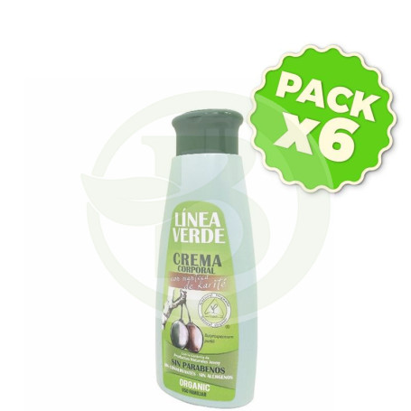 Pack 6x Crema Corporal Manteca Karité 400Ml. Linea Verde
